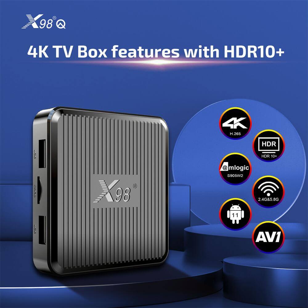 customize Amlogic S905W2 X98Q android tv boxes by Source manufacturer