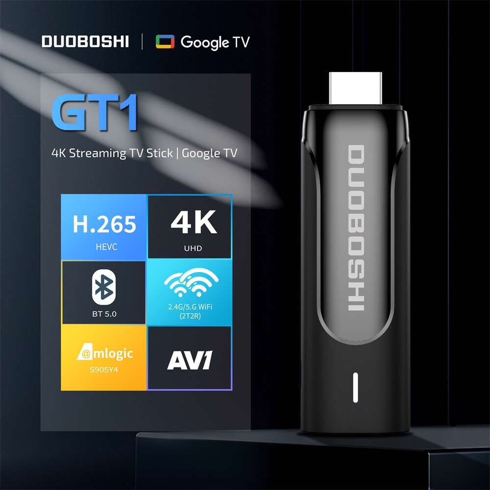 OEM GT1 Google Certified Amlogic S905y4 smart tv stick by china Source manufacturer in 2025