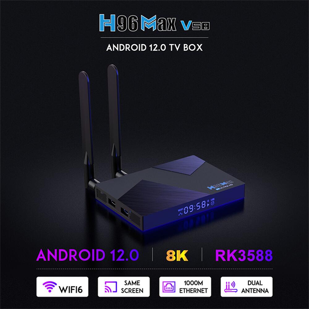 customize H96 MAX V58 Rockchip RK3588 streaming player by china original manufacturer in 2025