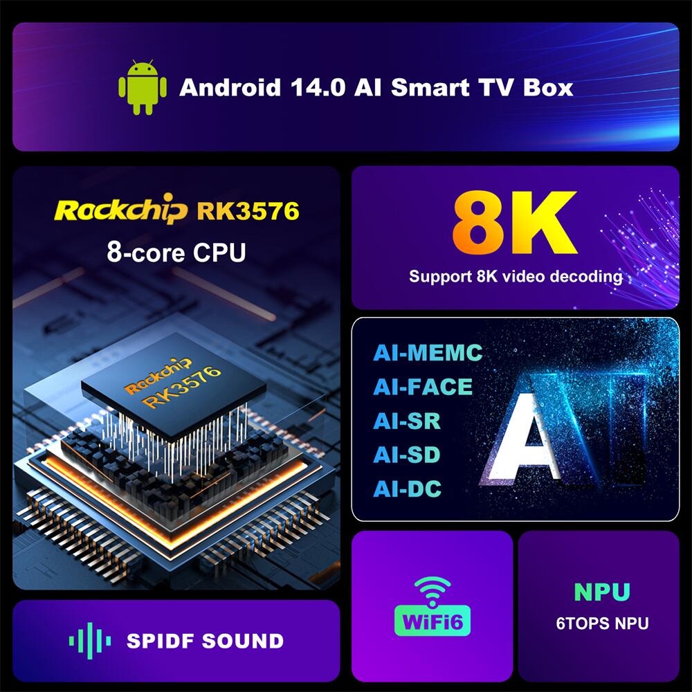 customize RockChip RK3576 H96 Max M9S smart tv box by Source manufacturer