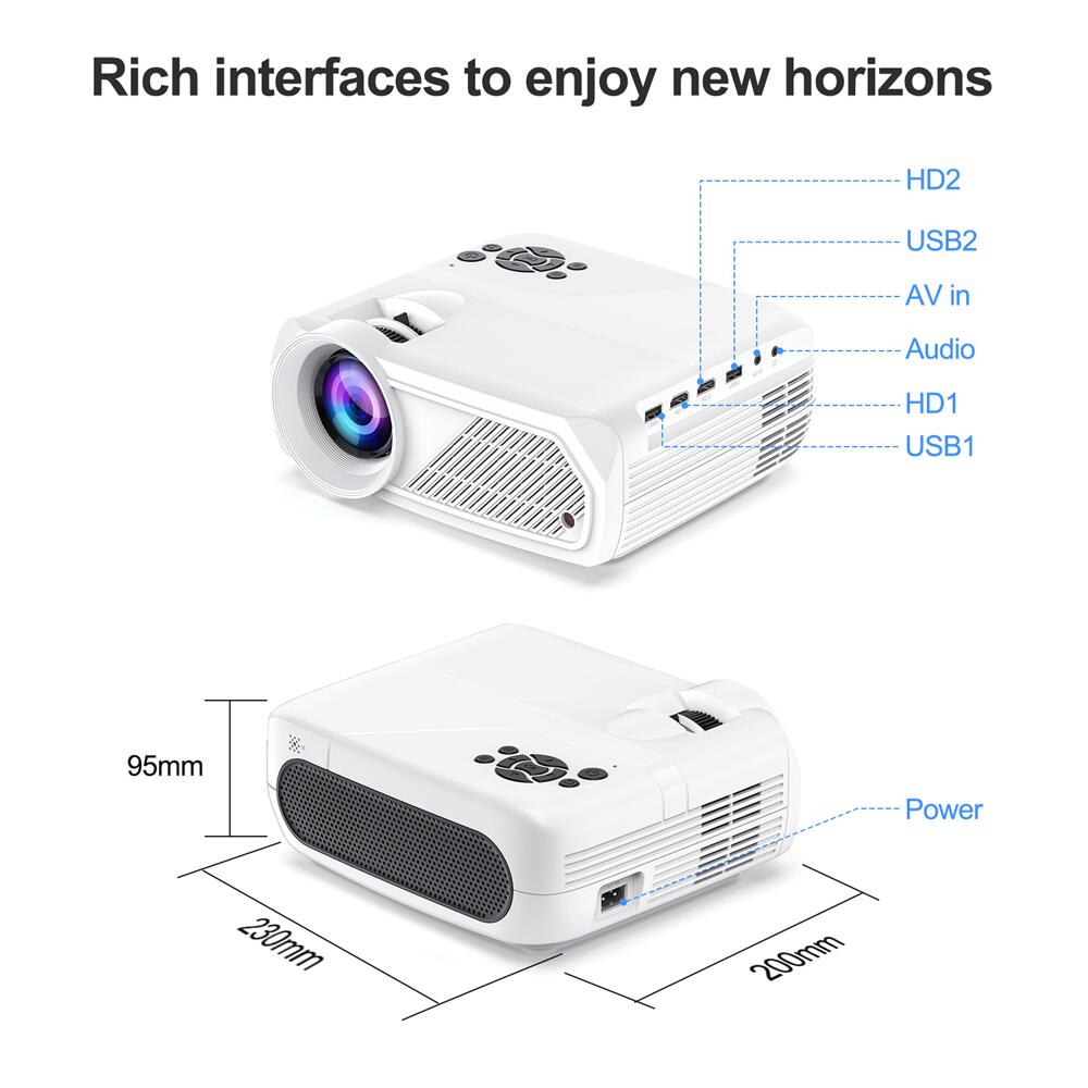 ODM H96Max PJ-X6 Allwinner H713 smart projector by original manufacturer in 2025