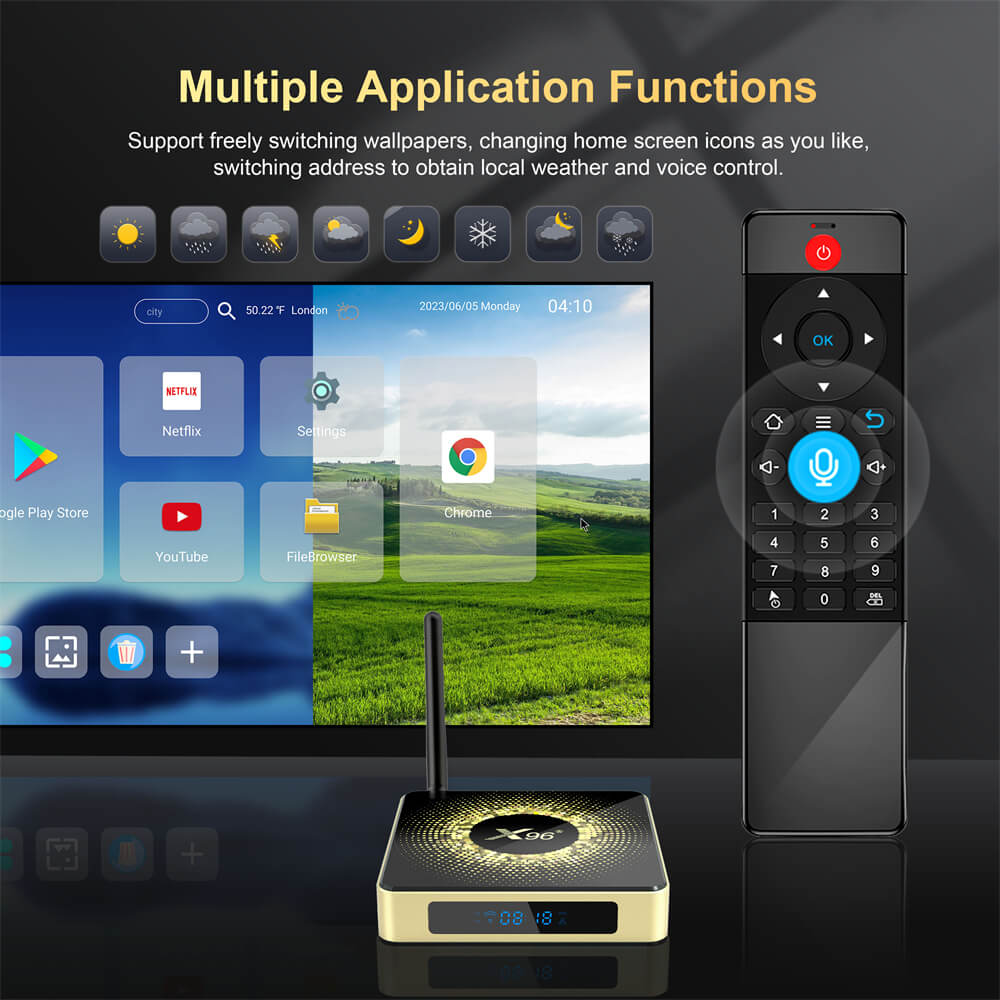 ODM X96 X10 Amlogic S928X linux tv boxes by original provider in 2025