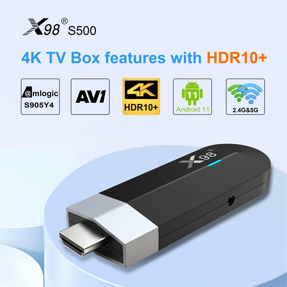 customize X98-S500 Amlogic S905y4 smart tv stick by original manufacturer in 2025