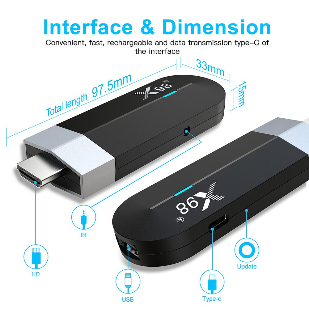 customize X98-S500 Amlogic S905y4 smart tv stick by original manufacturer in 2025